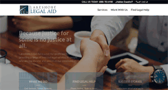 Desktop Screenshot of lakeshorelegalaid.org