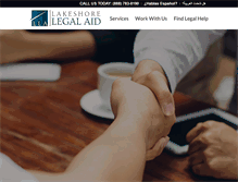 Tablet Screenshot of lakeshorelegalaid.org